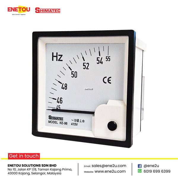 SHIMATEC 96X96 FREQUENCY METER (4565 HZ 4555 HZ)